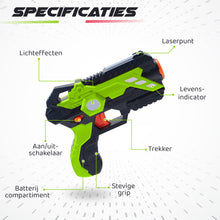 Complete Lasergame Set Voor Kinderen - 4 Personen - Inclusief Vest - Lasergame pistolen - Speelgoed Pistool