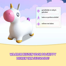 SEZGoods Skippy Dier Unicorn - Wit - Inclusief Pomp - Vanaf 18 Maanden