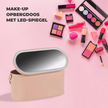 Beautycase Met LED Spiegel- Roze - Make Up Organizer - Make Up Koffer Meisjes - Make Up Koffer Kinderen - Make Up Set Voor Meisjes - Reisformaat