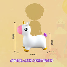 SEZGoods Skippy Dier Unicorn - Wit - Inclusief Pomp - Vanaf 18 Maanden