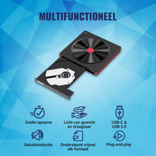 SezGoods CD Speler Voor Laptop - Blu-ray Compabiliteit - Universeel - Plug & Play - Zwart