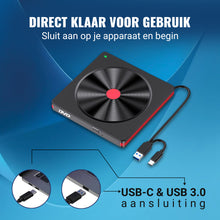 SezGoods CD Speler Voor Laptop - Blu-ray Compabiliteit - Universeel - Plug & Play - Zwart