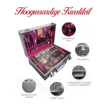 Luxe Make Up Koffer 56 Delig - Zilver - Make Up Koffer Met Inhoud - Make Up Koffer Meisjes - Make Up Koffer Kinderen - Make Up Set Voor Meisjes