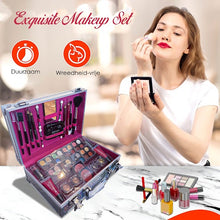 Luxe Make Up Koffer 56 Delig - Zilver - Make Up Koffer Met Inhoud - Make Up Koffer Meisjes - Make Up Koffer Kinderen - Make Up Set Voor Meisjes