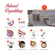 Luxe Make Up Koffer 56 Delig - Zilver - Make Up Koffer Met Inhoud - Make Up Koffer Meisjes - Make Up Koffer Kinderen - Make Up Set Voor Meisjes