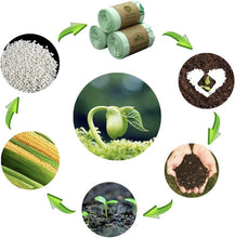 Organic waste bags - Compostable garbage bags 30 Liters - 1 roll = 25 bags - Biodegradable waste bags