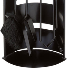 Luxury Fireplace Set - 4 Piece - Black - Fireplace Set - Fireplace Set - Fireplace Set for Wood Stove - Fire Poker - Broom - Poker - Shovel