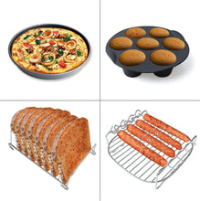 Luxury Airfryer Accessories - 8 Piece Set - 20 cm - Airfryer Baking Mold - Airfryer Baking Set