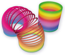 Magic Spring Trapveer  - Regenboog kleur - Magic spring - Mega grote traploper 100 mm x 100 mm - Spiraal - Loopveer - Trapveren voor kinderen vanaf 3 jaar - Leuk als Cadeau