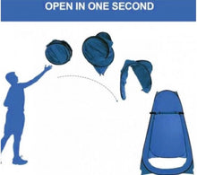 Universele Douchetent - Blauw - 110x110x190(lxbxh) - Schuurtent Camping - Omkleedtent - Waterbestendig - Opvouwbaar - Incl. Opbergtas