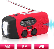 Rode Noodradio - Noodradio Opwindbaar - Noodpakket - Noodrantsoen - Dynamo Radio