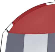Luxury Shower Tent - Gray/Red - 110x110x190 (lxwxh) - Shed tent Camping - Changing tent - Water resistant - Foldable - Incl. Storage bag