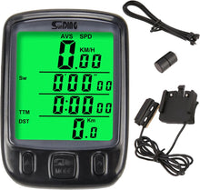 Multifunctionele Fietscomputer - Fiets Snelheidsmeter - 27 functies - Kilometerteller voor Fiets of Motor - Waterdicht - Dag & Nachtmodus - Zwart