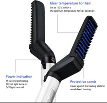 Beard Straightener - Beard Brush - Beard Straightener - Beard Styler - Hair Care - For Thin and Thick Hair - Hot Comb