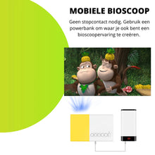 Universele J9 Mini Beamer - 1280×800 - USB - HDMI - 1000 Lumen - Mini Beamer Smartphone - Mini Projector Smartphone