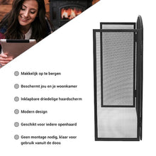Superluxe Scherm voor openhaard - Haardscherm - Vonkenscherm - Staal