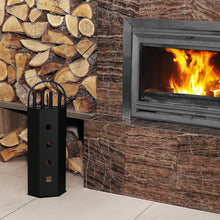 Luxury Fireplace Set - 4 Piece - Black - Fireplace Set - Fireplace Set - Fireplace Set for Wood Stove - Fire Poker - Broom - Poker - Shovel