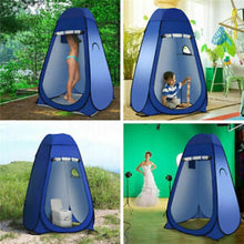 Universele Douchetent - Blauw - 110x110x190(lxbxh) - Schuurtent Camping - Omkleedtent - Waterbestendig - Opvouwbaar - Incl. Opbergtas
