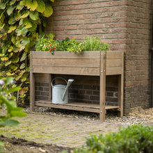 Luxury Growing Table - Brown - Spruce - 80x40x80 (lxwxh) - Growing box on legs - Vegetable garden table - Herb table - Seed box
