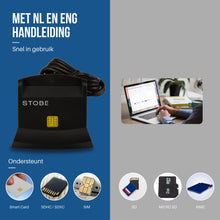 STOBE eID Kaartlezer België - Identiteitskaartlezer & multi Card Reader - SD - SIM - TF - Kaartlezer Identiteitskaart België