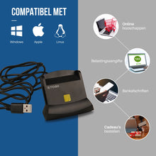 STOBE eID Kaartlezer België - Identiteitskaartlezer & multi Card Reader - SD - SIM - TF - Kaartlezer Identiteitskaart België