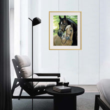 Diamond Painting - 2 Horses - 30x40cm - Full Package - Round Stones - Mosaic Package Adults