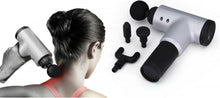 Multifunctionele Massagegun - Incl. 4 opzetstukken - Grijs - Massage pistool - Theragun - Hypervolt - Massage