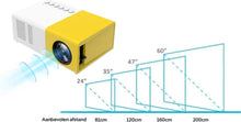 Universele J9 Mini Beamer - 1280×800 - USB - HDMI - 1000 Lumen - Mini Beamer Smartphone - Mini Projector Smartphone