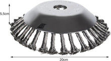 Universele Staalborstel Bosmaaier - 20CM - Max. Toerental 10.000 p/m - Onkruidborstel Voor Bosmaaier - Onkruidverwijderaar - Voegenborstel