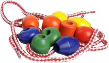 Öko-Holzperlen-Set – Perlenaufreihung – Perlen-Alphabet – schön als Geschenk