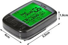 Multifunctionele Fietscomputer - Fiets Snelheidsmeter - 27 functies - Kilometerteller voor Fiets of Motor - Waterdicht - Dag & Nachtmodus - Zwart