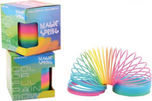 Magic Spring Trapveer  - Regenboog kleur - Magic spring - Mega grote traploper 100 mm x 100 mm - Spiraal - Loopveer - Trapveren voor kinderen vanaf 3 jaar - Leuk als Cadeau