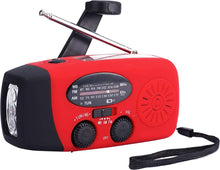 Rode Noodradio - Noodradio Opwindbaar - Noodpakket - Noodrantsoen - Dynamo Radio