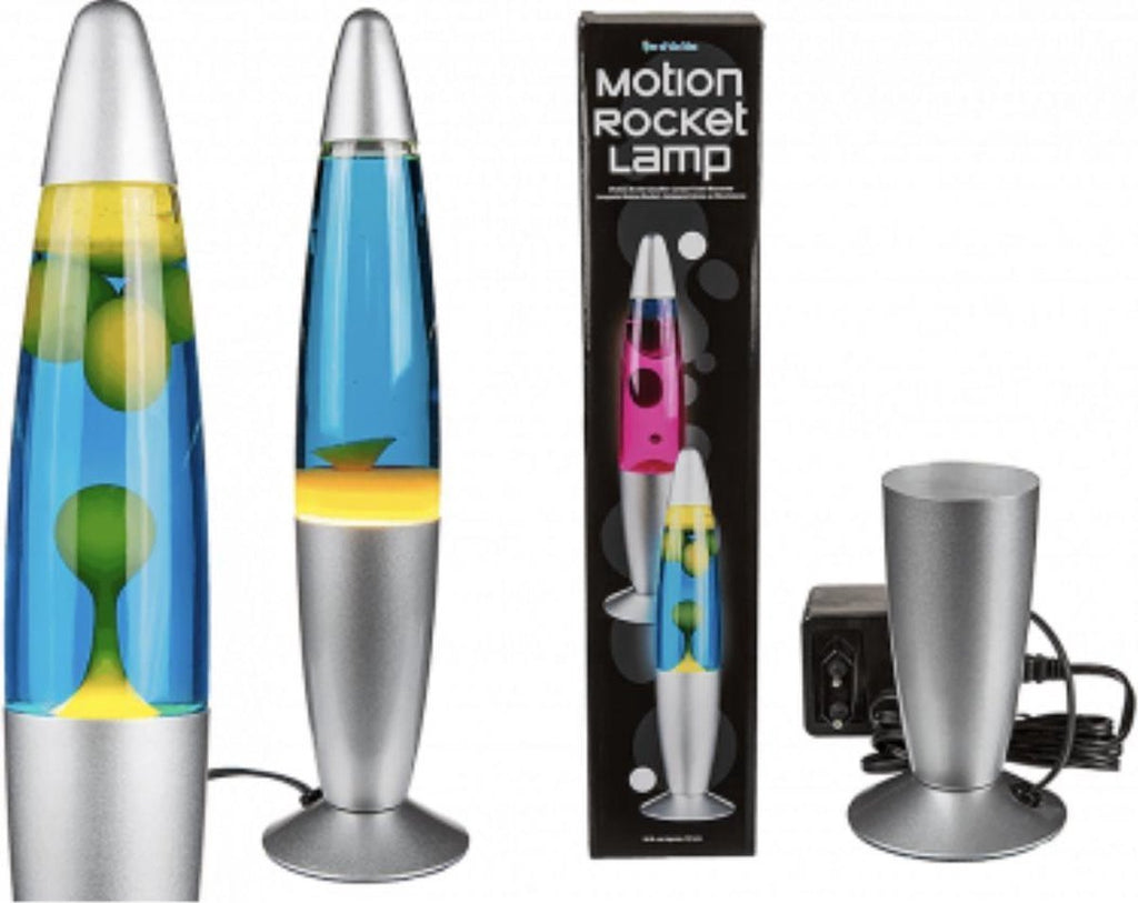 Mad Monkey Lavalamp Rocket - blauw en rood