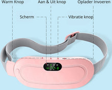 Luxe Menstruatie Warmteband - Massagekussen - 3 Warmtestanden - Triltechnologie - Menstruatieband - Roze
