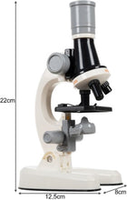 Microscoop met accessoires - Inclusief 12 Extra Preparaten - Kindermicroscoop - Tot X1200 - Microscoop voor kinderen - Educatief Speelgoed - Kinder Microscoop - Microscope - Telescope