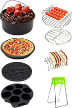 Luxury Airfryer Accessories - 8 Piece Set - 20 cm - Airfryer Baking Mold - Airfryer Baking Set