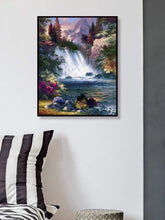 Diamond Painting - Waterval - 30x40cm - Volledig Pakket - Ronde Steentjes - Mozaiek Pakket Volwassenen