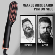 Luxe Baard Stijltang - Baard Borstel - Baardstyler - Mini Stijltang Voor Kort Haar - Hot Comb - Haarverzorging - Voor Dun en Dik Haar