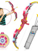 Komplettes Pfeil- und Bogenset – Pfeil und Bogen für Kinder – Bogenschießen – 63 x 13 x 2 cm – Langbogen – Pfeil und Bogen für Erwachsene – Pfeil und Bogen-Spielzeug