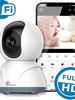 Needs!® Full HD Wifi Babyfoon met Camera WS-Q100A - En App - Camera Beveiliging – Wifi Camera – Camerabewaking - 1080p – Baby Monitor – 2.4GHZ – Wit