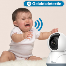 Needs!® Full HD Wifi Babyfoon met Camera WS-Q100A - En App - Camera Beveiliging – Wifi Camera – Camerabewaking - 1080p – Baby Monitor – 2.4GHZ – Wit