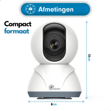 Needs!® Full HD Wifi Babyfoon met Camera WS-Q100A - En App - Camera Beveiliging – Wifi Camera – Camerabewaking - 1080p – Baby Monitor – 2.4GHZ – Wit