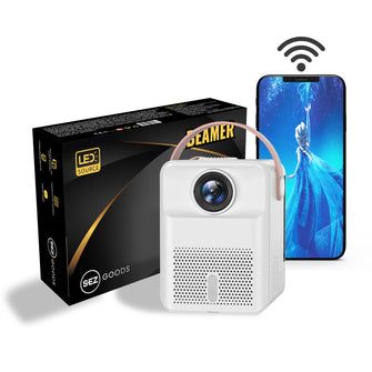 Portable Mini Beamer - 1280×720 - USB - HDMI - Stream From Your Phone With WiFi - Mini Beamer Smartphone - Mini Projector Smartphone