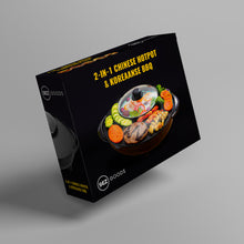 SEZGoods 2-in-1 Chinese Hotpot & Koreaanse BBQ - Inclusief Hotpot Kruiden - Partypan - Roestvrij staal