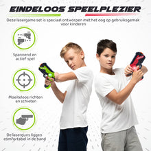 Complete Laser Tag Set for Children - 4 Persons - Including Vest - Laser Tag Pistols - Toy Gun
