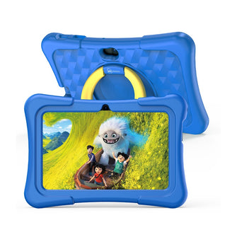 Sez Goods Kinder-Tablet – 32 GB – 7 Zoll – inkl. Hülle, Displayschutzfolie, Ohrstöpsel – Kinder-Tablet – Android 11.0 – Kinder-Tablet ab 3 Jahren – Blau