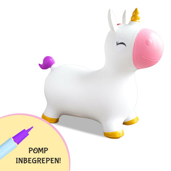 SEZGoods Skippy Animal Unicorn - White - Including Pump - From 18 Months