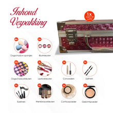 Luxuriöser Make-up-Koffer 56-teilig – Rosa – Make-up-Koffer mit Inhalt – Make-up-Koffer Mädchen – Make-up-Koffer Kinder – Make-up-Set für Mädchen