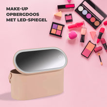 Beauty Case mit LED-Spiegel - Rosa - Make-up-Organizer - Make-up-Koffer Mädchen - Make-up-Koffer Kinder - Make-up-Set für Mädchen - Reisegröße